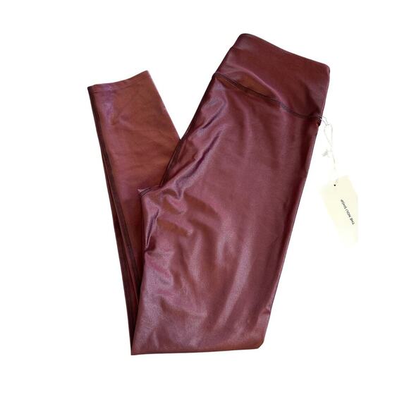 NOLI Matching SET Large Liquid Curve Sports Bra Liquid Leggings Pinot NWT - Picture 5 of 14